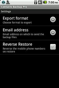 Contacts Backup Pro - screenshot thumbnail