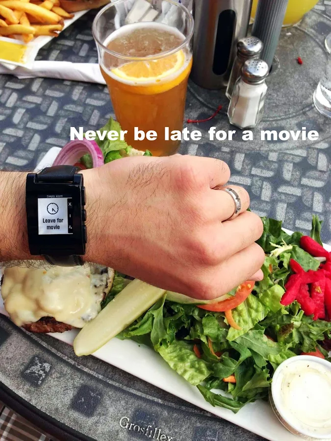 Simply Alarm for Pebble - screenshot