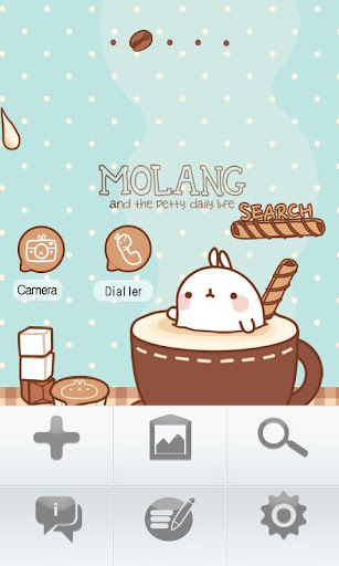 【免費娛樂App】CUKI Themes Molang coffee time-APP點子