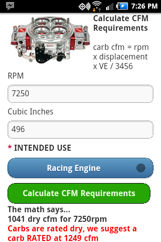 AutoMath Racing Calcs Dyno