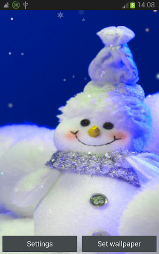 HD Christmas Snowman lwp