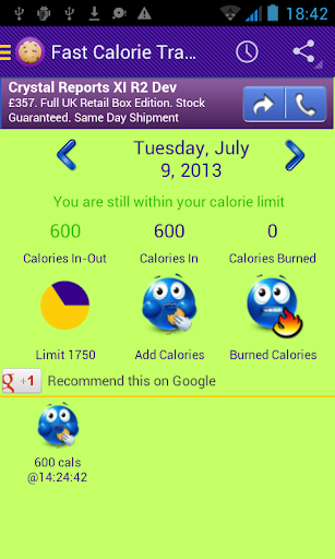 Fast Calorie Tracker