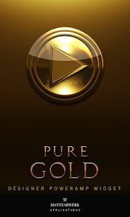 Free Download Poweramp Widget Pure Gold APK