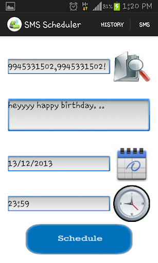 SMS Scheduler
