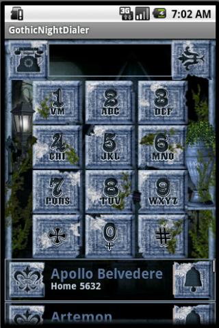 Gothic Night Dialer Screen 1
