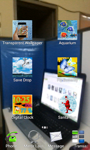 【免費娛樂App】Transparent Screen Launcher-APP點子
