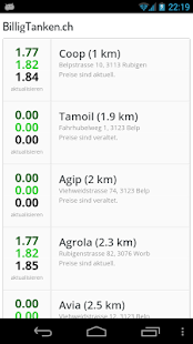 Billig Tanken Schweiz Screenshots 0