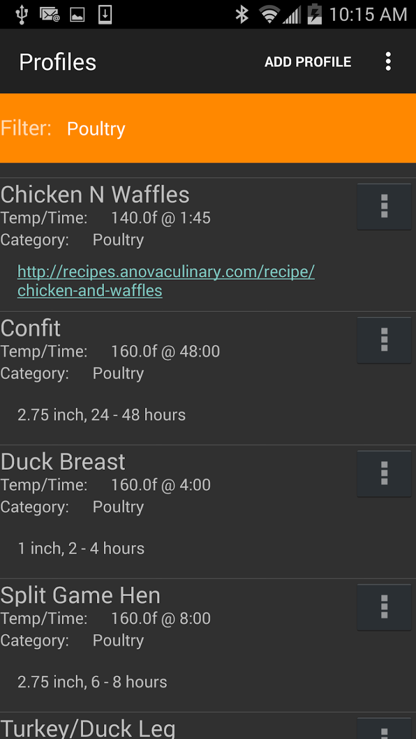 Anova Sous Vide Screen 1