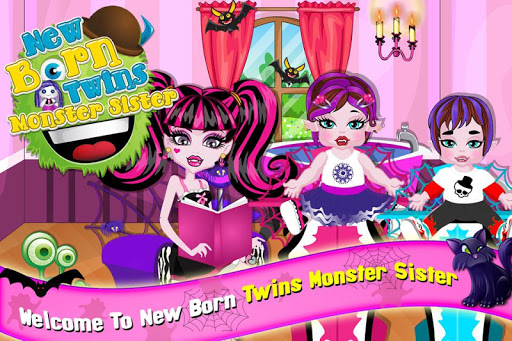 New Born Twins Monster Sister