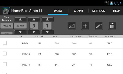 HomeBike Stats Lite