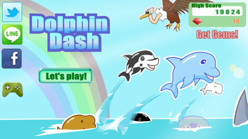 Dolphin Dash - イルカの無料ランゲーム -