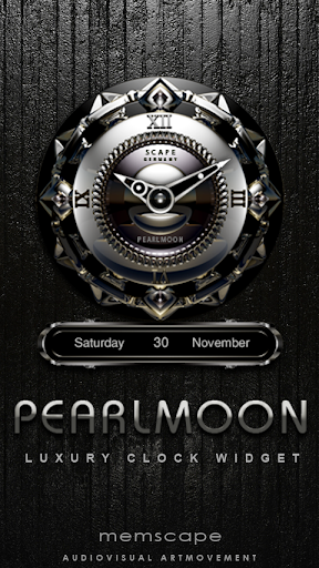 PEARLMOON Luxury Clock Widget