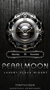 PEARLMOON Luxury Clock Widget Screenshots 0