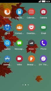 Download Dry Leaf C Launcher Theme APK