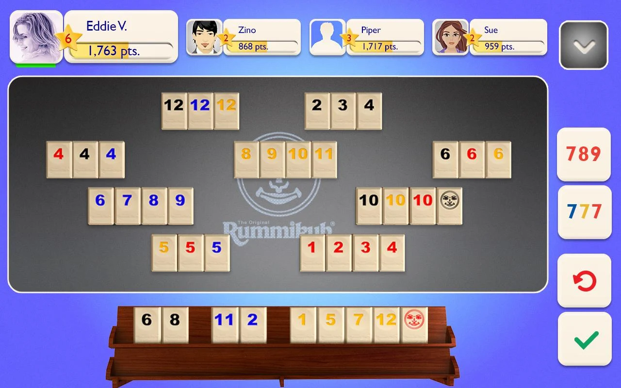 Rummikub: captura de tela