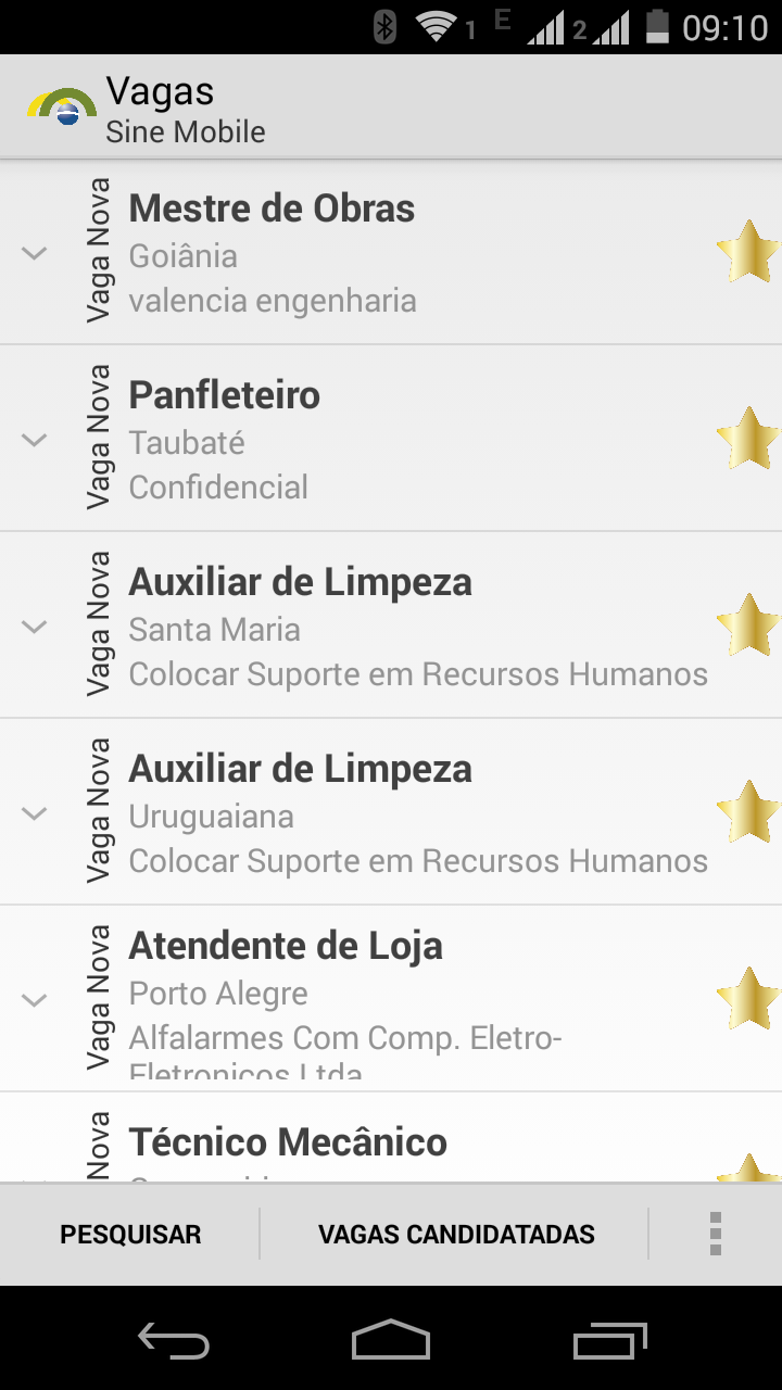 SINE - Vagas de Empregos Screen 1
