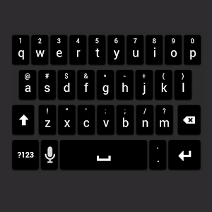 Black Galaxy Keyboard Skin