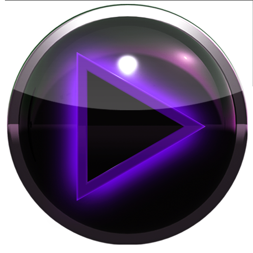 poweramp skin glow purple LOGO-APP點子