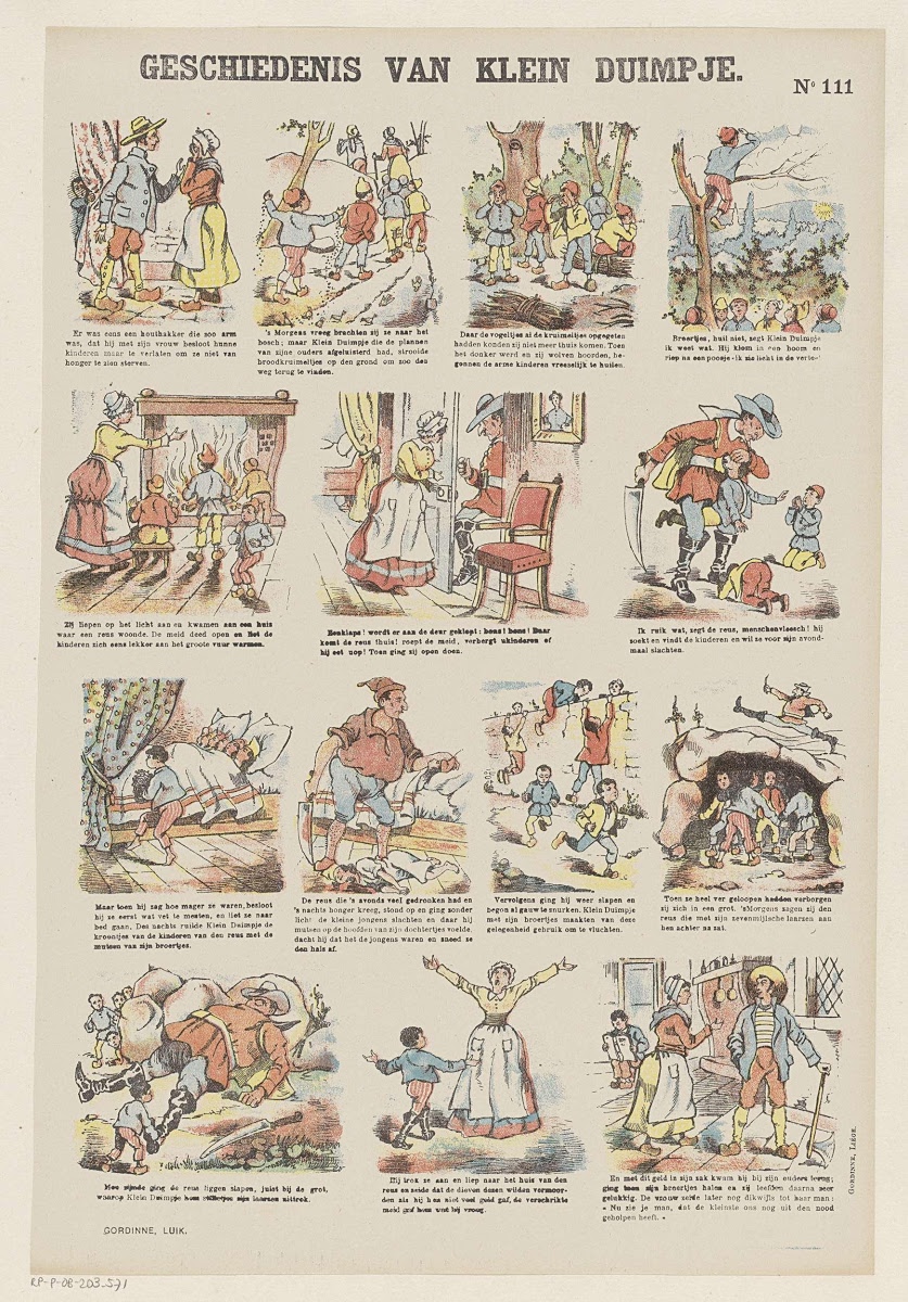 Geschiedenis Van Klein Duimpje Gordinne Google Arts Culture