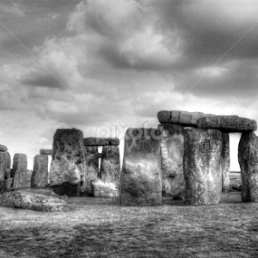 Stonehenge in Black and White by Greg Mimbs - Black & White Buildings & Architecture