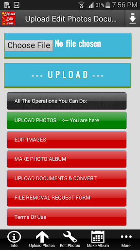 Upload Edit Photos Documents