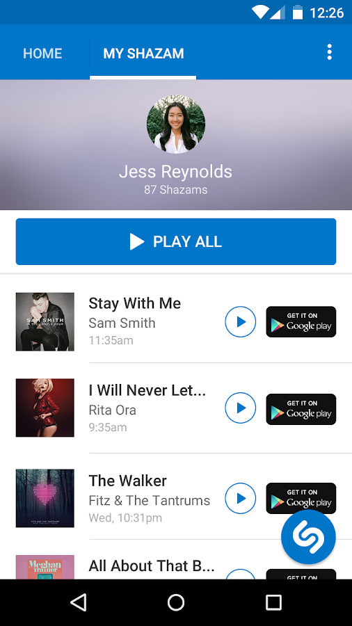 Shazam Encore - screenshot