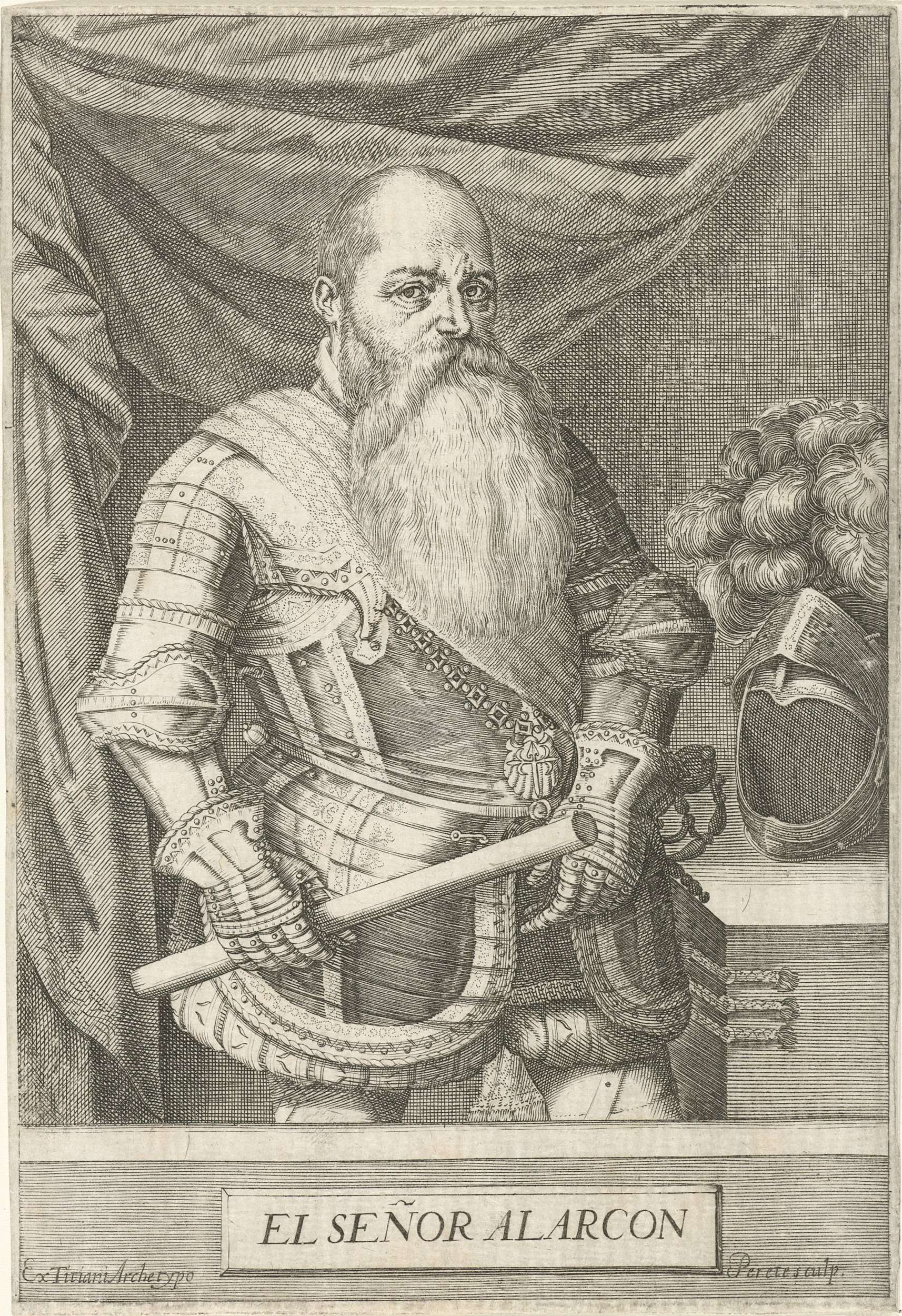 Portret van Hernando de Alarcón