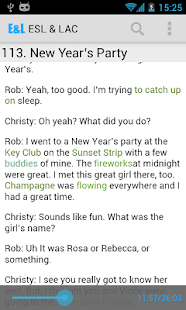 EL:ESL课程与内置词典结合的听力练习应用 Screenshots 1