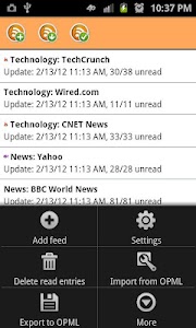 RSS News Reader screenshot 0