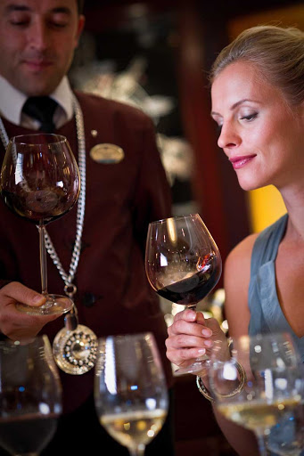 Challenge your tastebuds during a wine tasting offered on Celebrity Constellation.