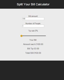 Split Your Bill Calculator Screenshots 2