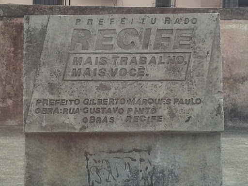 Placa Prefeitura do Recife