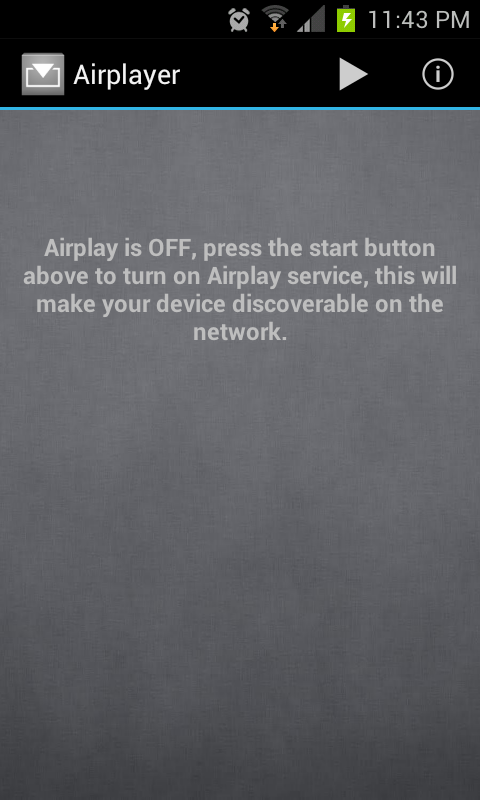 Airplayer Screen 1