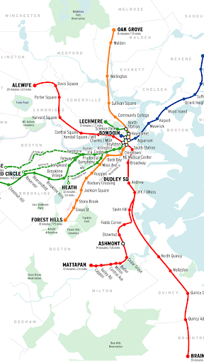 Boston Subway Map