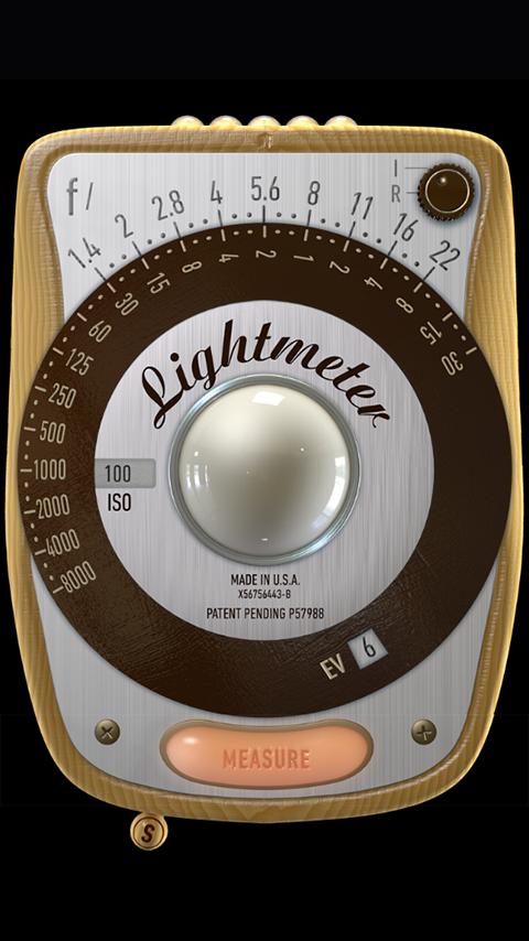 Android application LightMeter screenshort