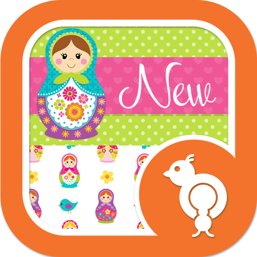 Matryoshka Dolls Theme SMS LOGO-APP點子