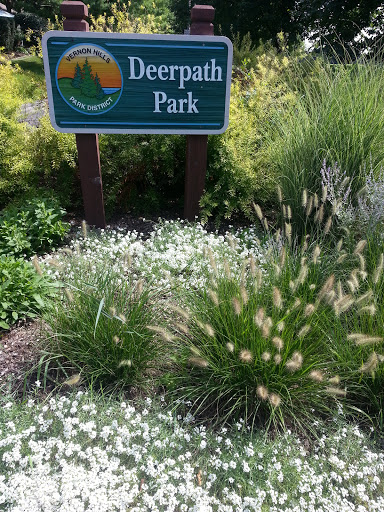Deerpath Park Walking Path Sign