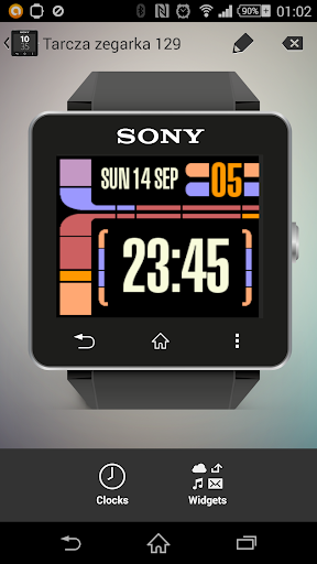 LCARS inspired clock Sony SW2