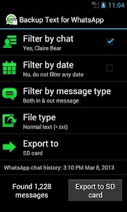 Backup Text for Whats - screenshot thumbnail