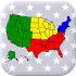50 US States Map, Capitals & Flags - American Quiz2.1