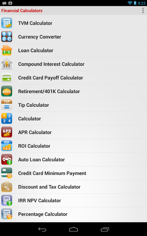 Financial Calculators - Android Apps on Google Play