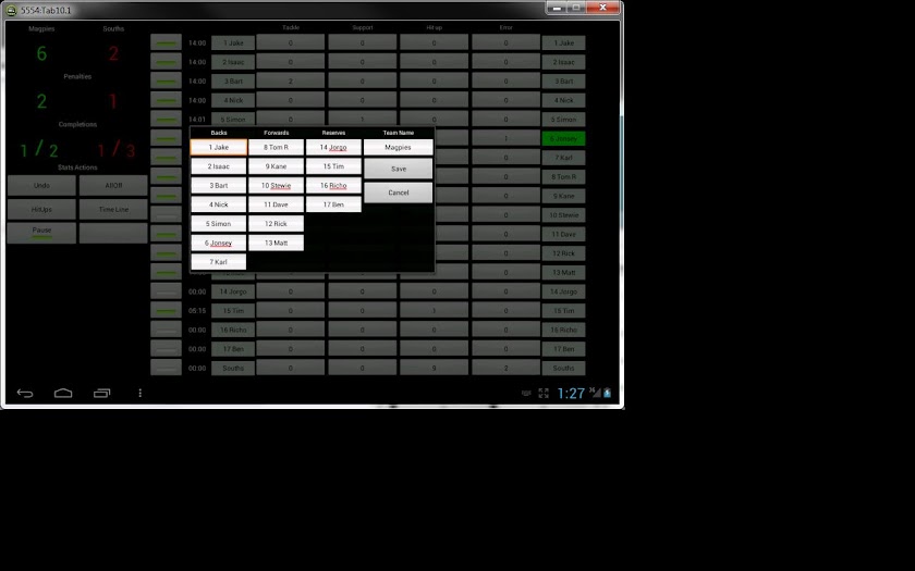 Rugby League Coach - Lite Screen 1
