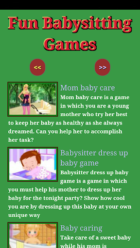 Fun Baby Sitting Games