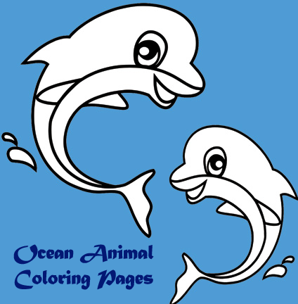 Coloring Pages : Ocean Animals