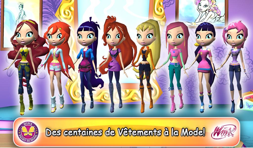 Android application Winx Fairy School Lite screenshort