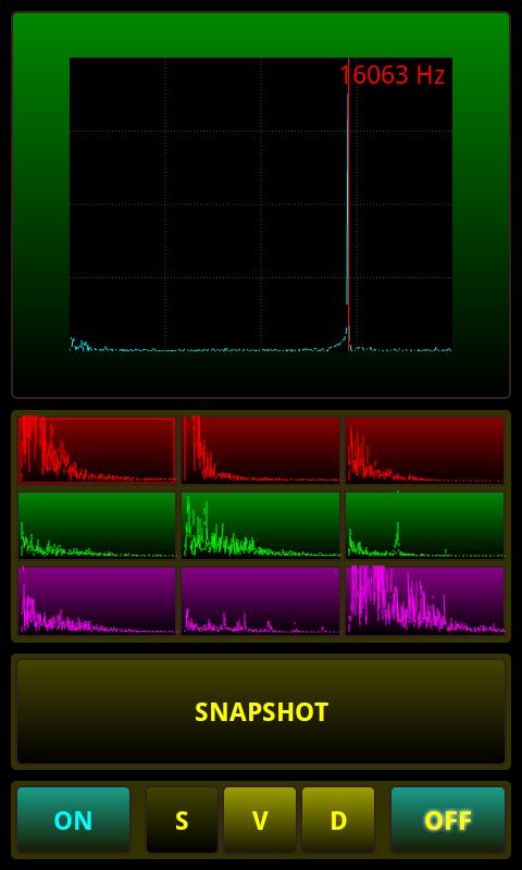 Ultrasonic Wave Record SLOT Screen 3