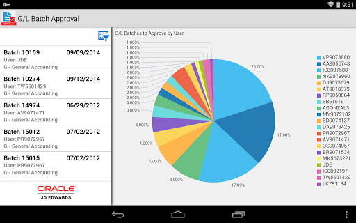 【免費商業App】G/L Batch Approvals - JDE E1-APP點子