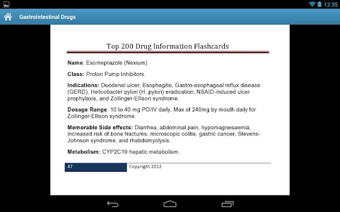 Drug Information Flash Cards Screenshots 1