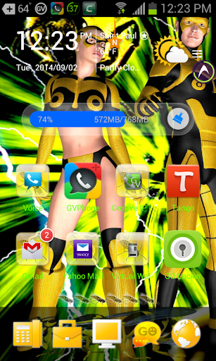 3D Bee Team Go Launcher Theme