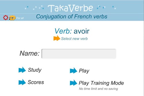 Android application TakaVerbe screenshort